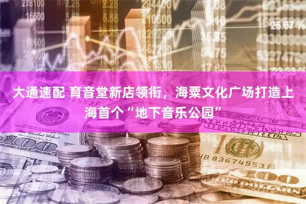 大通速配 育音堂新店领衔，海粟文化广场打造上海首个“地下音乐公园”